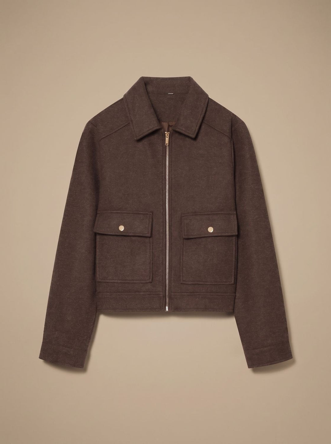 Victoria | High Neck Stand Collar Short Coat