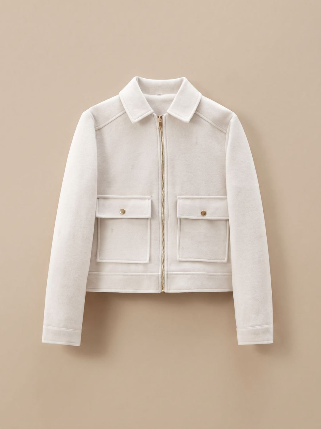 Victoria | High Neck Stand Collar Short Coat